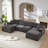 Modern Chenille Cloud Sofa
