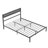 Charin Metal Platform Bed-1270946331-1270946328