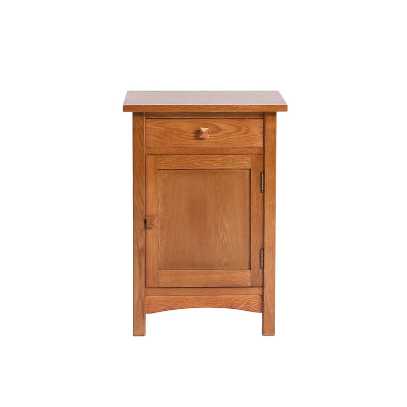 Dayleon 17'' W Solid Wood Nightstand, Michael's Cherry