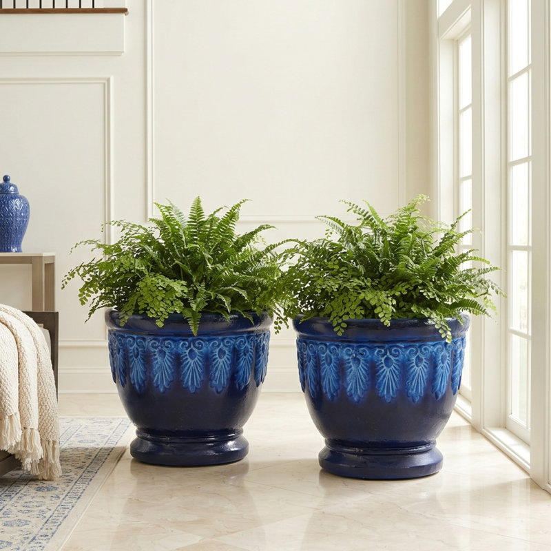 Roselmont Planter, Blue, 2