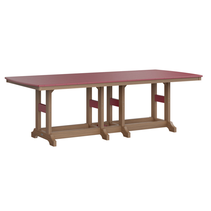 Garden Classic Outdoor Bar Table, Antique Mahogany, Scarlet Red