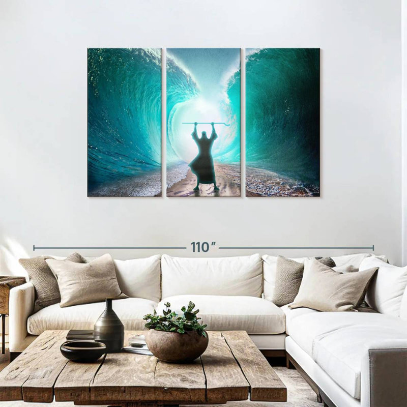 Leisha Moses Parts The Sea, 48" H x 74" W