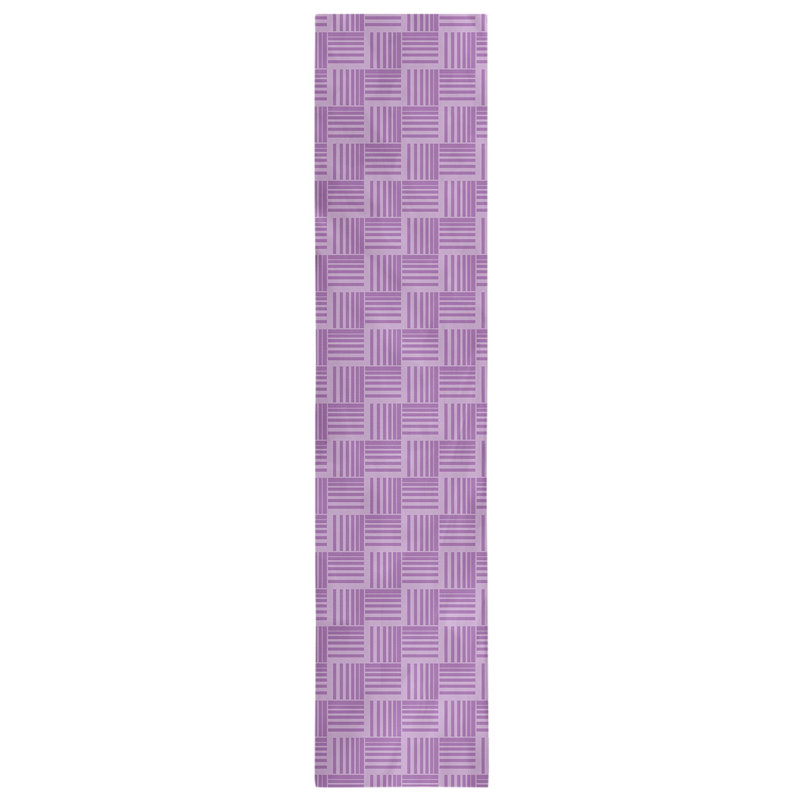 Fractured Stripes Table Runner, 16" x 72", Purple