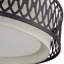 Abat-jour rigide en tissu 4 lumières semi-encastré or doux 4 lumières-892143598