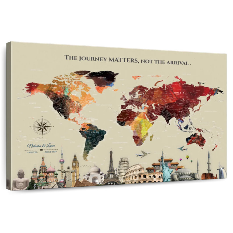Épingle personnalisée «World Matters II» Altaira, H 30 po x l 45 po, Oui