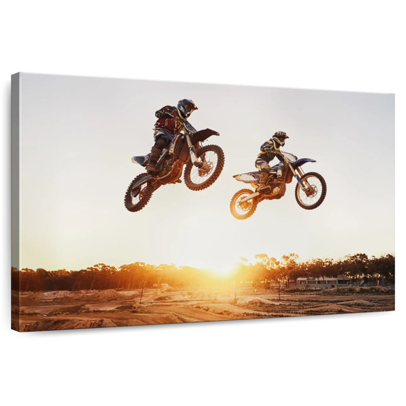 Dirt Bike Action, 8" H x 12" W