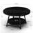 Jahaira Round Coffee Table with 2-Tier Storage Shelves-1625142394
