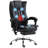 Microfiber Office Chair, High Back Computer Chair With 6 Point Massage, Heat, Adjustable Height Retractable Footrest-611465971