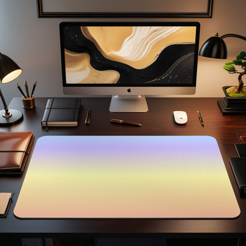 Polyester Desk Pad, 14.4x12.1