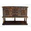 Console sculptée noire patinée