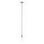 Luminaire suspendu 1 lumière en noir transparent-708461130