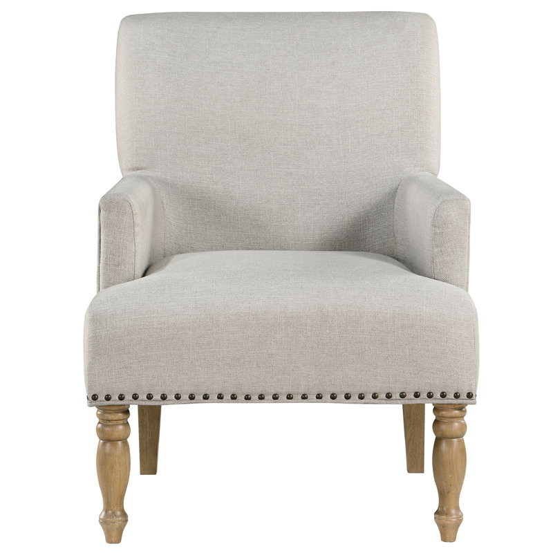 Fauteuil beige confortable avec coutures soudées, hauteur du colis de 27 po 33,47 po Produit