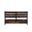 Lit de rangement très grand style rustique en chêne - noir et combinaison de durabilité et de fonctionnalité