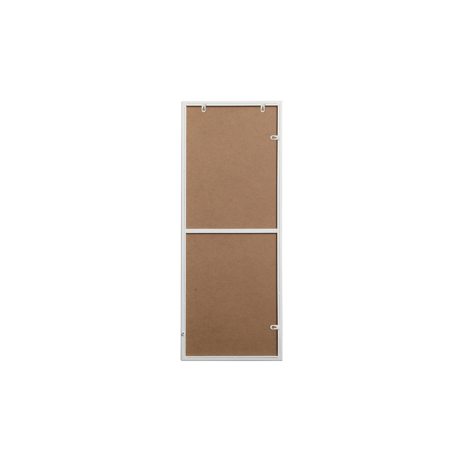 Sabine Metal Rectangle Wall Mirror, 36" x 14", White