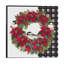 Chickadee Christmas Red V - Wreath by Tara Reed - Wrapped Canvas Print-1912430910