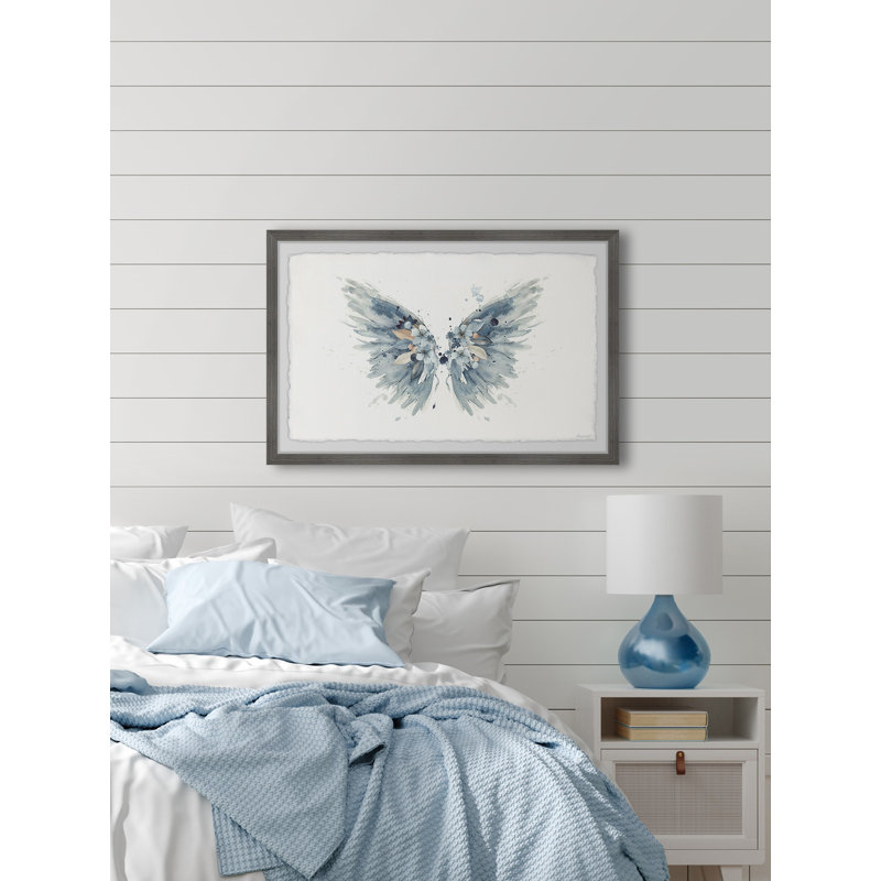 Broken Wings - peinture encadrée, H 20 po x l 30 po x 1,5 po