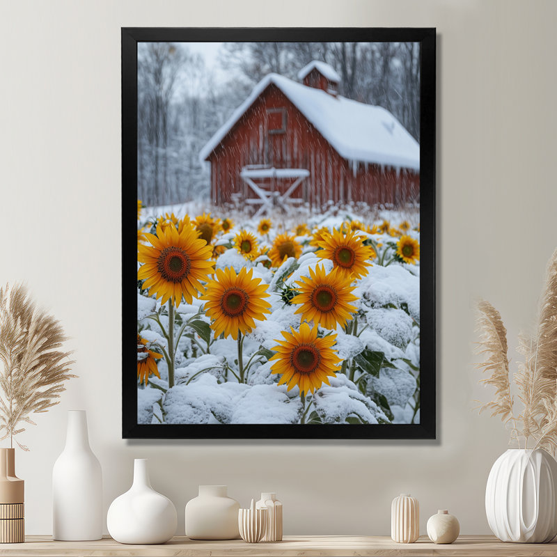 Gosser - Floral Canvas Art Print, Noir, noir, noir, noir, H 20 po x l 12 po, Reproduction encadrée d'une seule photo