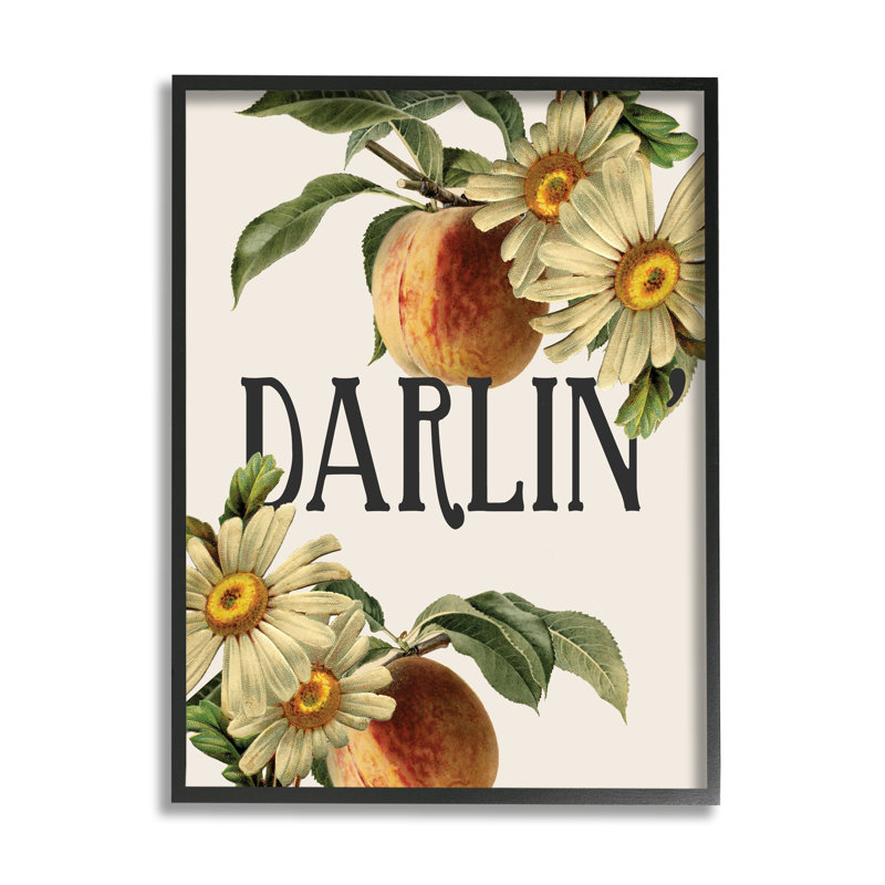 Pêcher de Darlin, H 30 po x l 24 po, Giclée encadrée noir minuit