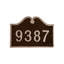 Hillsdale 1-Line Wall Address Plaque-1459016914