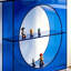 Console bleue en acrylique-644482859