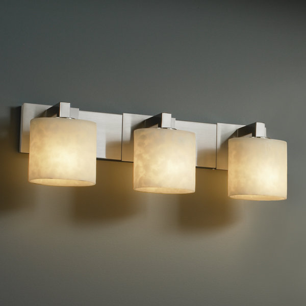 Éclairage pour meuble-lavabo 3 lumières clouds Dondray, Nickel