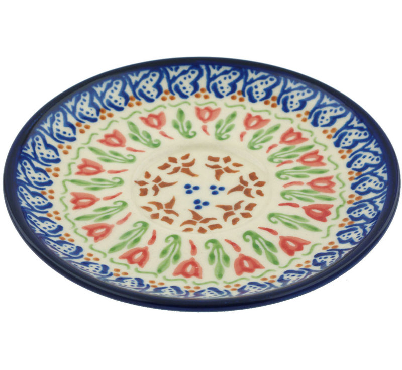 Fluttering Tulips Stoneware Saucer