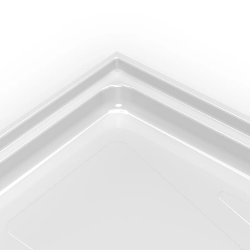 60" W x 32" D Single Shower Base, Right
