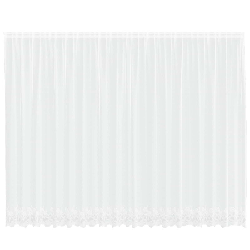 Curtains With Curtains White Polyester, 500cm Width x 220cm Drop