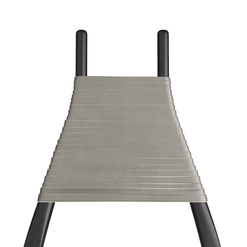 Biziki Dining Chair, Ebony, Dim Gray