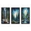 «Winter Snowy Evergreen», 3 pièces sur toile-1173625943-1173625942