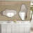 Irregular Decorative Metal Wall Mirror Asymmetrical Mirrors-1424969098-1424969100