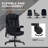 HOMCOM 6 Point Vibrating Massage Office Chair With Lumbar Heat Black