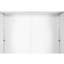 Classeur en acier de couleur blanche, 2 tablettes réglables pour la maison et le bureau, verrouillable, verrou de haute qualité, résistance, hauteur de 30,87 po, largeur de 15,81 po, profondeur, fixation murale, assemblage facile avec visuel-1817790286