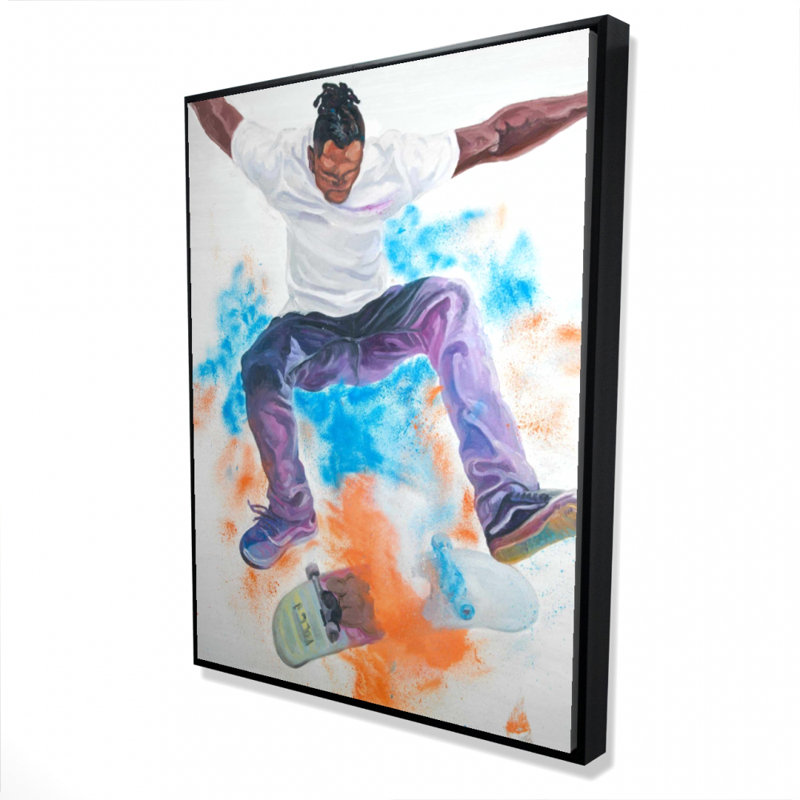 Skater Print On Canvas