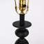 Grande lampe de table chandelier en métal noir mat