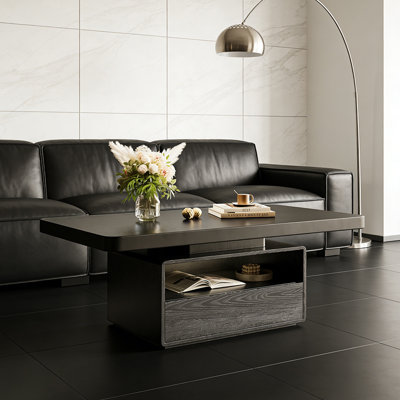 Table basse vintage avec tiroir