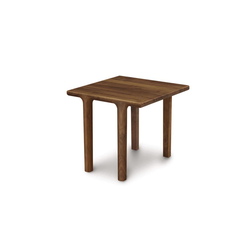 Sierra Solid Wood End Table, Natural Walnut, 22"H x 24"W x 24"D