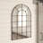 Santino Metal Arch Window Wall Mirror
