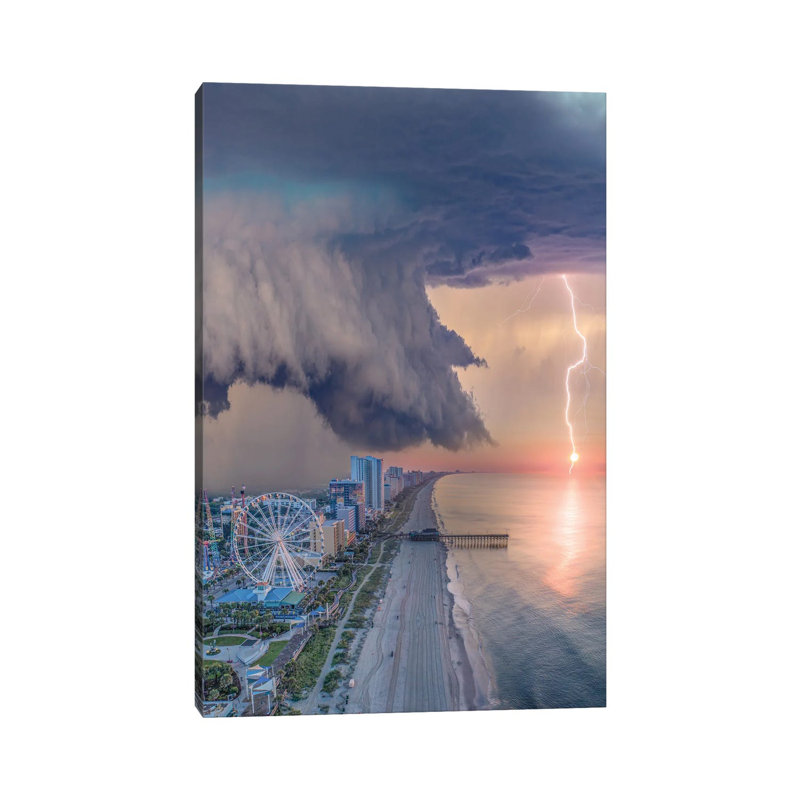 Myrtle Beach Shelf Cloud by Brent Shavnore - Wrapped Canvas Art Prints, 20.32 cm H x 30.48 cm W