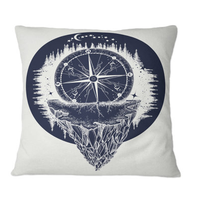 Coussin Compass And Mountain