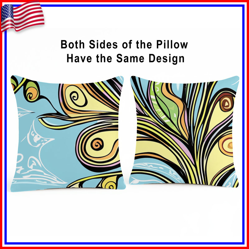 Coussin Floral, 20 po x 20 po