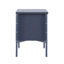 Mariner Coastal Vintage PU Leather Upholstered Nightstand with 2 Drawers