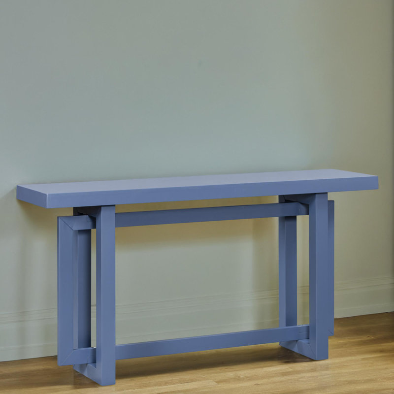 Console 59 "en bois massif, Bleu marine, Bleu marine
