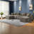 Modular Sectionals With Cup Holder, Corduroy U-shaped Couch, Brown For Family Living