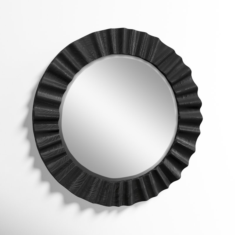 Jepsen Wood Scalloped Wall Mirror