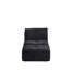 Mousse à mémoire de forme simple pour chaise longue avec tissu pour animaux de compagnie en velours côtelé pour le salon, sans assemblage, mobile, rembourrage élevé, combinaison personnalisable, noir, support solide pour animaux de compagnie compressés, personnalisable, noir-374392363