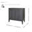 Imel Cabinet 2 Doors, Brushstroke Black