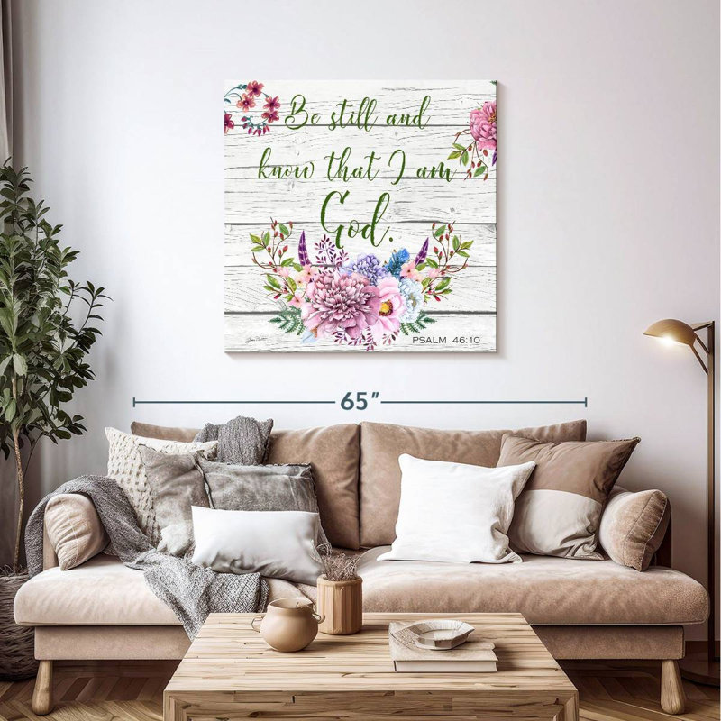 Verset biblique de Tergel Garden Florals, H 39 po x l 39 po