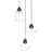 Demetra 3 - Light Gold LED Cluster Pendant