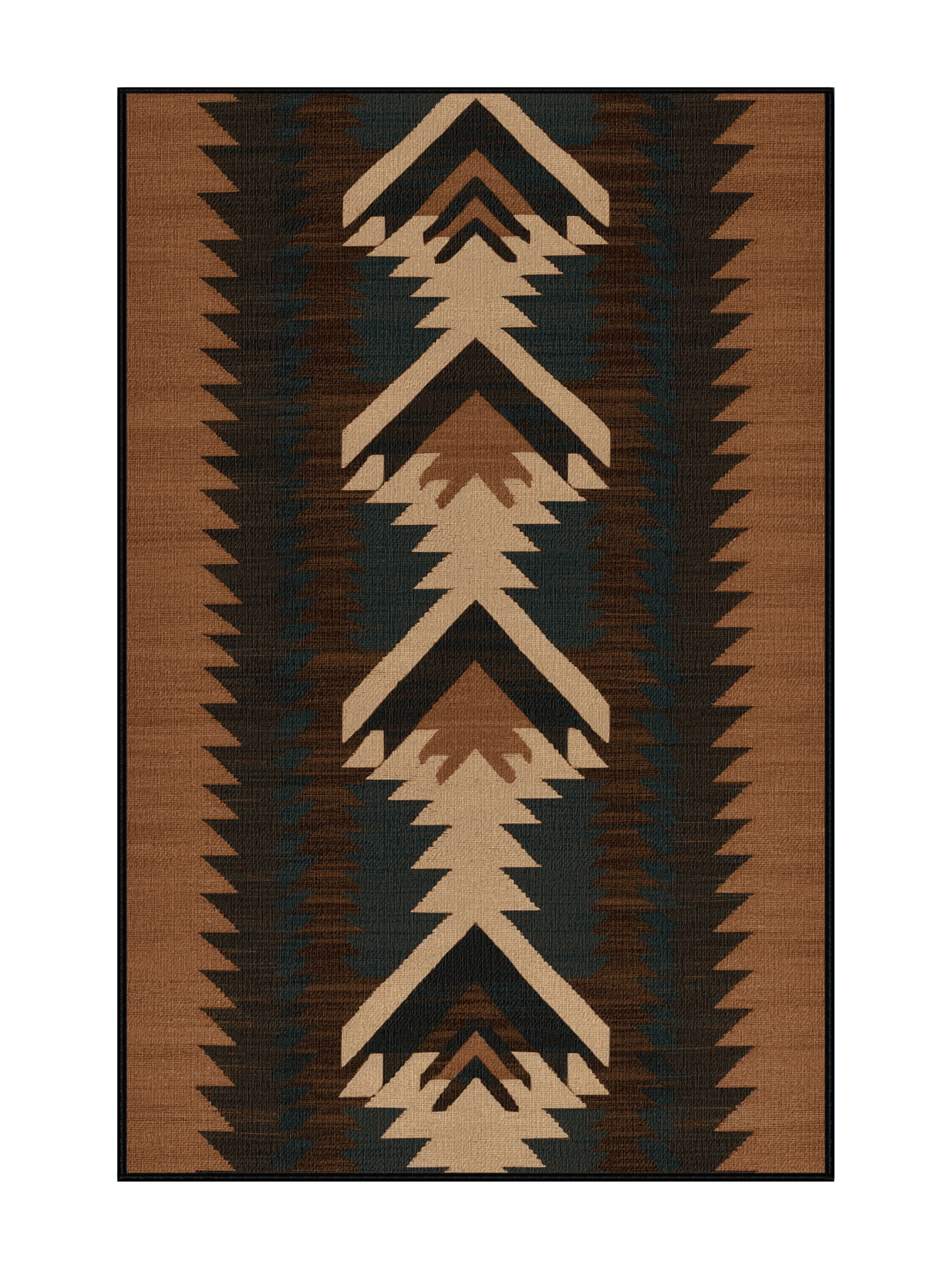 Wayfair Native Rugs Dakota Fields Washable Navajo Chevron Southwestern Area Rug | Wayfair